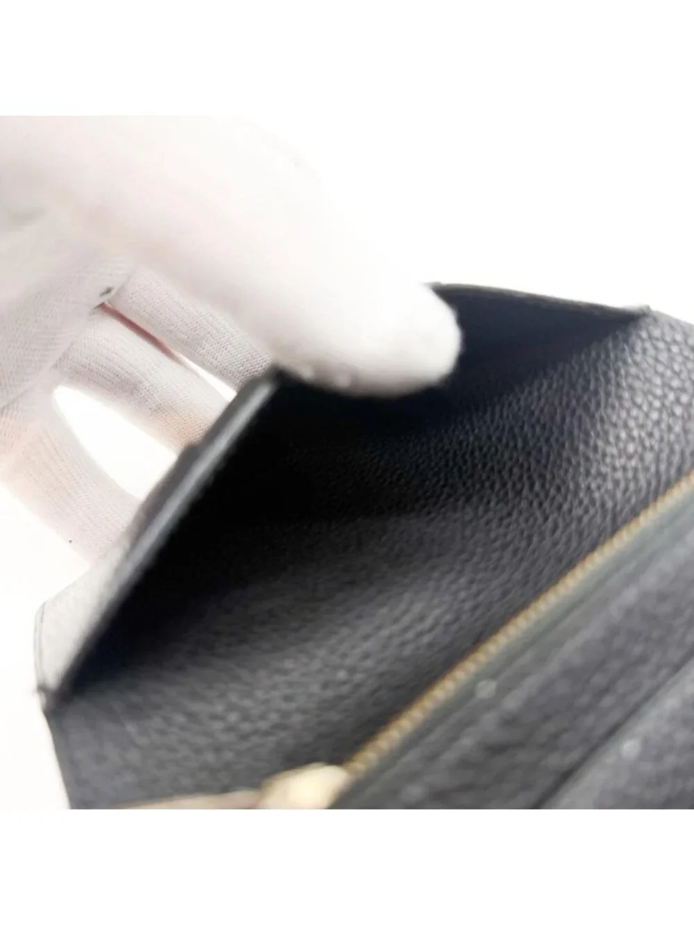 Hermes Jura Togo Bearn Black Leather Compact Bifold Wallet